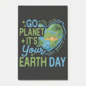 地球の日です Go Planet ポストイット (正面)