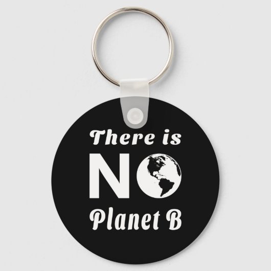地球の日に惑星保護Bはない キーホルダー (正面)