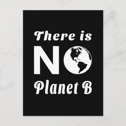 地球の日に惑星保護Bはない ポストカード (正面)