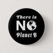 地球の日に惑星保護Bはない 缶バッジ (正面)