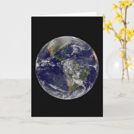 地球の日のアメリカ。 カード (黄色い花)