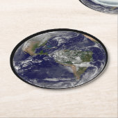 地球の日のアメリカ。 ラウンドペーパーコースター (アングル)