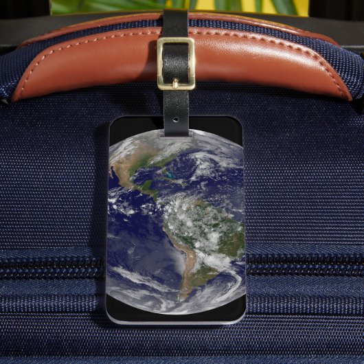 地球の日のアメリカ。 ラゲッジタグ (正面インサイチュ2)