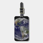 地球の日のアメリカ。 ラゲッジタグ (正面縦)