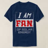 地球の日のギフト太陽のエネルギー風エネルギー再生可能 Tシャツ (デザイン正面)