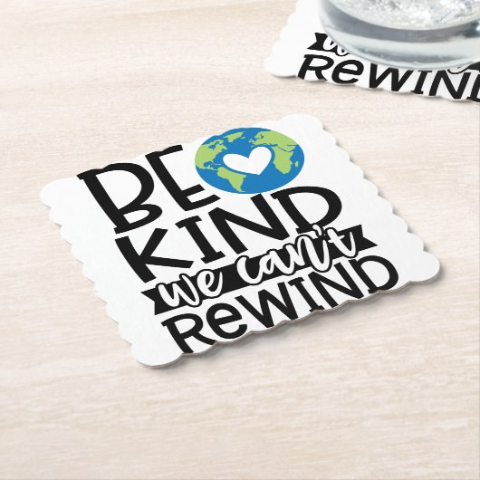 地球の日のハートを巻き戻せない ペーパーコースター (アングル)