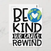 地球の日のハートを巻き戻せない ポストカード (正面/裏面)