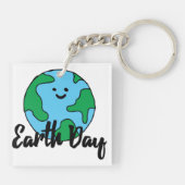 地球の日の世界エコフライドアイコンハッピーアースクリパ キーホルダー (裏面)