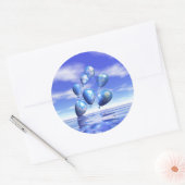 地球の日の世界バルーン ラウンドシール (封筒)