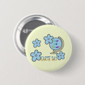 地球の日の地球を救う 缶バッジ (正面&裏面)