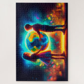 地球の日の子ども世界の環境自然 ジグソーパズル (縦)