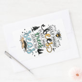 地球の日の救済ハチは、木を植える清潔な海の引用文 長方形シール (封筒)