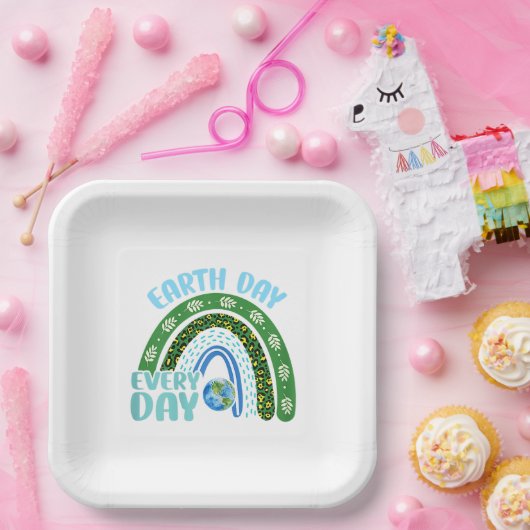 地球の日の日保護々私たちの惑星 ペーパープレート (パーティー)