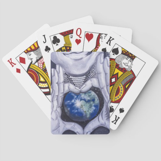 地球の日の母 トランプ (裏面)