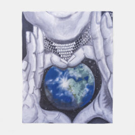 地球の日の母 フリースブランケット