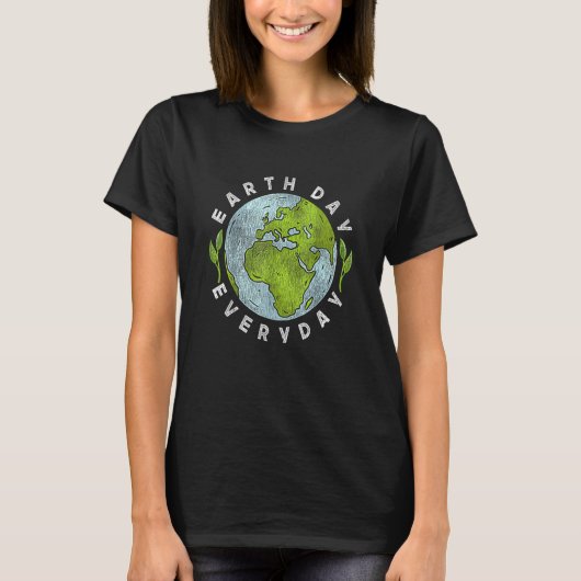 地球の日の毎日の地球の日1 Tシャツ (正面)