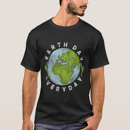 地球の日の毎日の地球の日3 Tシャツ (正面)