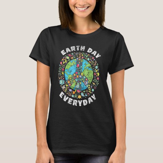 地球の日の毎日の地球の日7 Tシャツ (正面)