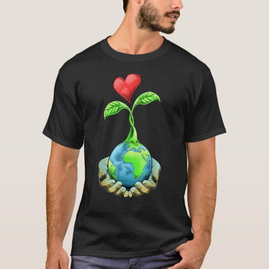 地球の日の毎日の地球の日 Tシャツ (正面)