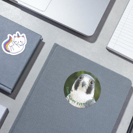 地球の日の毎日ペレグリン《鳥》ハヤブサ写真 ラウンドシール