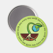 地球の日の毎日マグネット マグネット (正面/裏面)