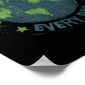 地球の日の毎日Climate Change環境A ポスター (角)