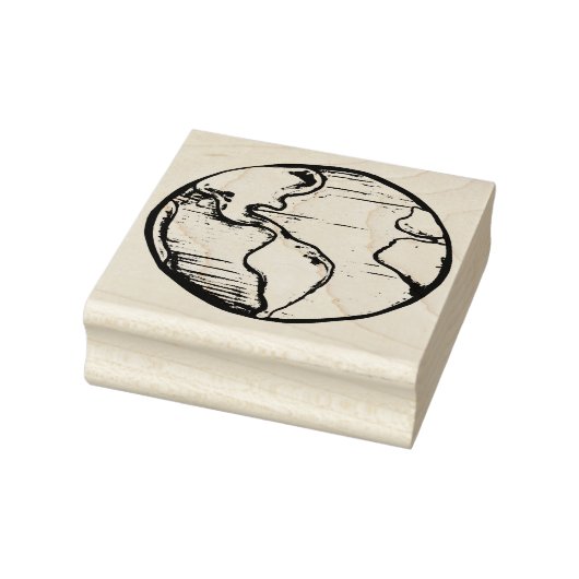 地球の日の水の色の環境保護のアートワーク ラバースタンプ (スタンプ)