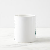 地球の日の環境保護ウルフシルエット コーヒーマグカップ (中央)