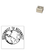 地球の日の自然恋人を再接続する切断 ラバースタンプ (押印)