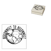 地球の日の自然恋人を再接続する切断 ラバースタンプ (押印)