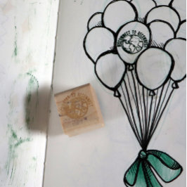 地球の日の自然恋人を再接続する切断 ラバースタンプ