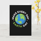 地球の日は毎日地球の日をする カード (黄色い花)