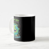 地球の日は私の誕生日おもしろい地球の日誕生日 コーヒーマグカップ (正面左)