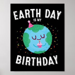 地球の日は私の誕生日プロおもしろい環境パー ポスター