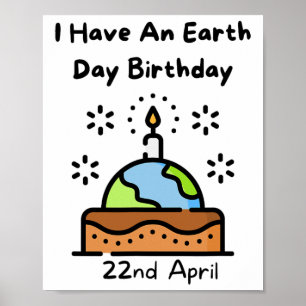 地球の日は私の誕生日プロ環境パーティー ポスター