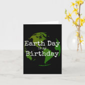地球の日は私の誕生日2 カード (黄色い花)