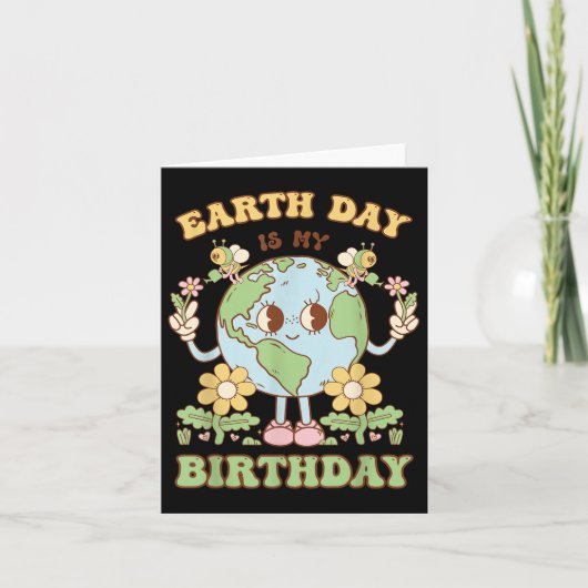 地球の日は私の誕生日4月22日自然コンサーブ カード (正面)