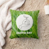 地球の日をスタイルで受け入れ地球に優しる クッション (ブランケット)