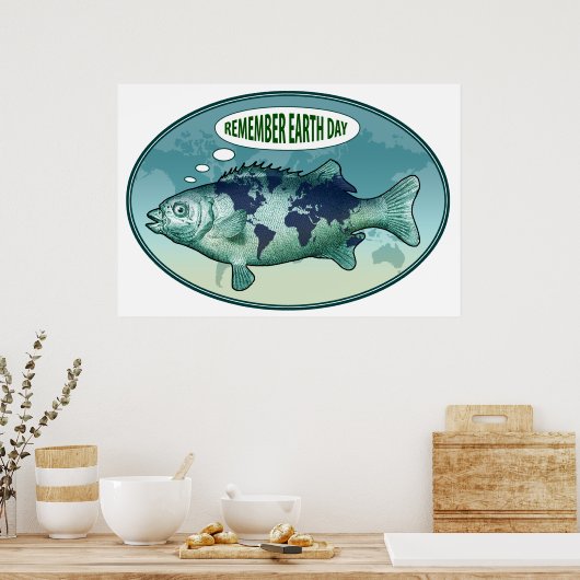 地球の日を思い出す ポスター (キッチン)