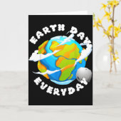 地球の日を毎日  カード (黄色い花)