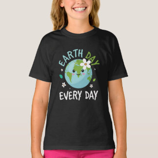地球の日を毎日 - 子供 環境 地球の日 Tシャツ