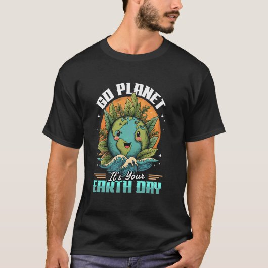 地球の日を祝おう Tシャツ (正面)