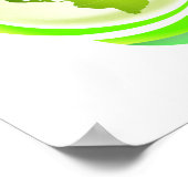 地球の日グリーンプラネット ポスター (角)