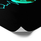 地球の日ハートビートリサイクル気候変動アクション ポスター (角)