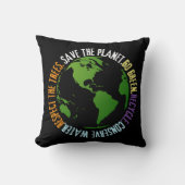 地球の日惑星の環境にやさしいことをしようを保存 クッション (正面)