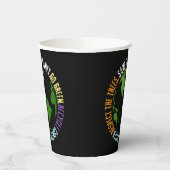 地球の日惑星の環境にやさしいことをしようを保存 紙コップ (左)