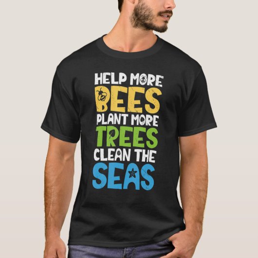 地球の日救済より多くのビーツは、より多くの木を植える Tシャツ (正面)