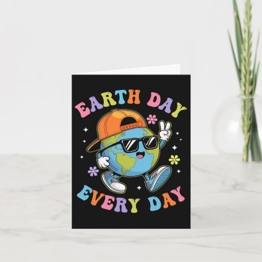 地球の日毎日 地球の日 2025 面白い子供用 カード (正面)