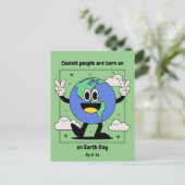 地球の日誕生日 4月22日 オーダーメイド ポストカード (スタンド正面)