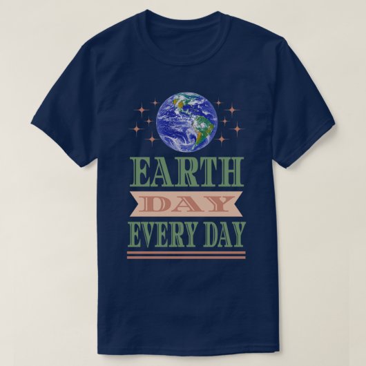 地球の日2022年救地球気候 Tシャツ (デザイン正面)